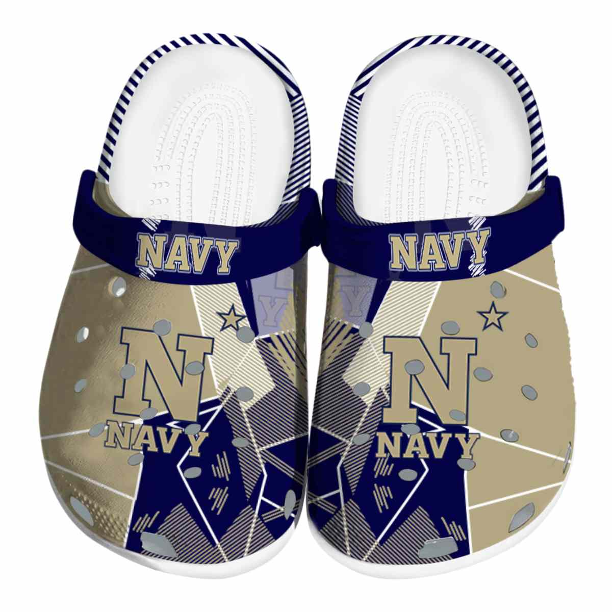 Navy Midshipmen 2025 NCAA Sport, Navy Midshipmen Ncaa Crocs Clogs Comfortable For Men Women And Kids 52