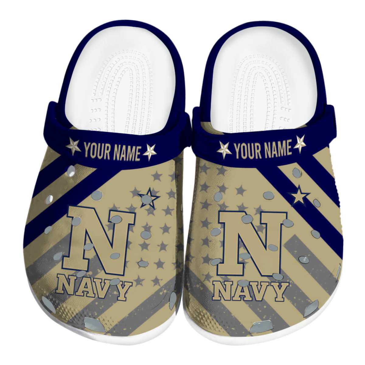 Navy Midshipmen 2025 NCAA Sport, Navy Midshipmen Ncaa Crocs Clogs Comfortable For Men Women And Kids 46
