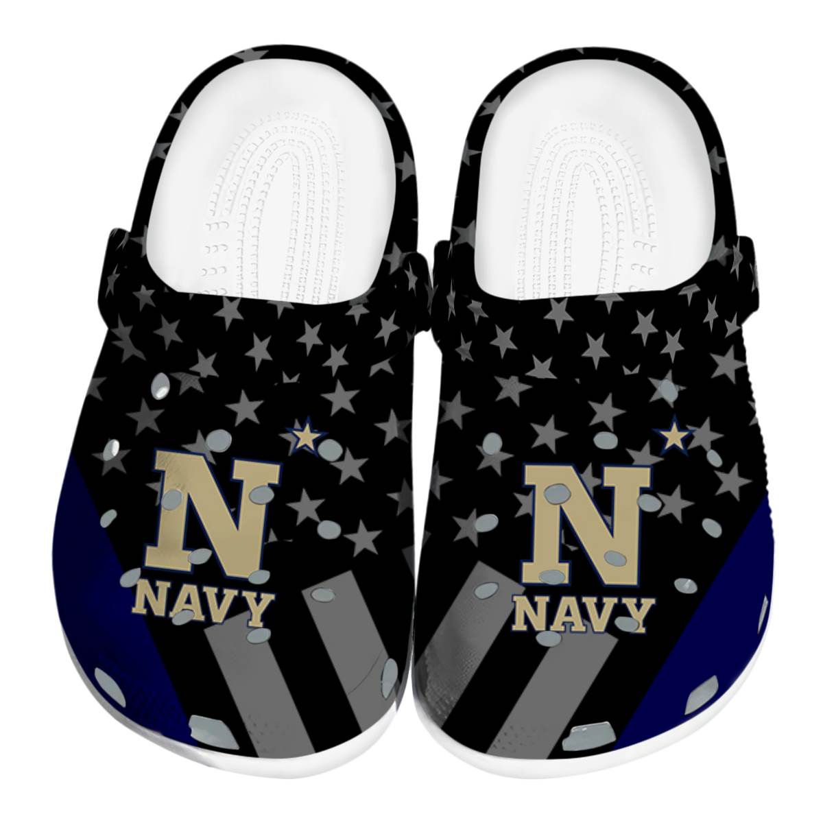 Navy Midshipmen 2025 NCAA Sport, Navy Midshipmen Ncaa Crocs Clogs Comfortable For Men Women And Kids 51