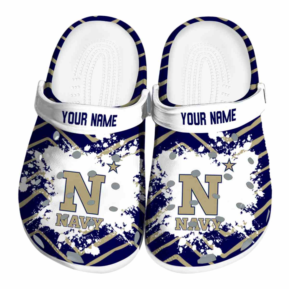 Navy Midshipmen 2025 NCAA Sport, Navy Midshipmen Ncaa Crocs Clogs Comfortable For Men Women And Kids 40