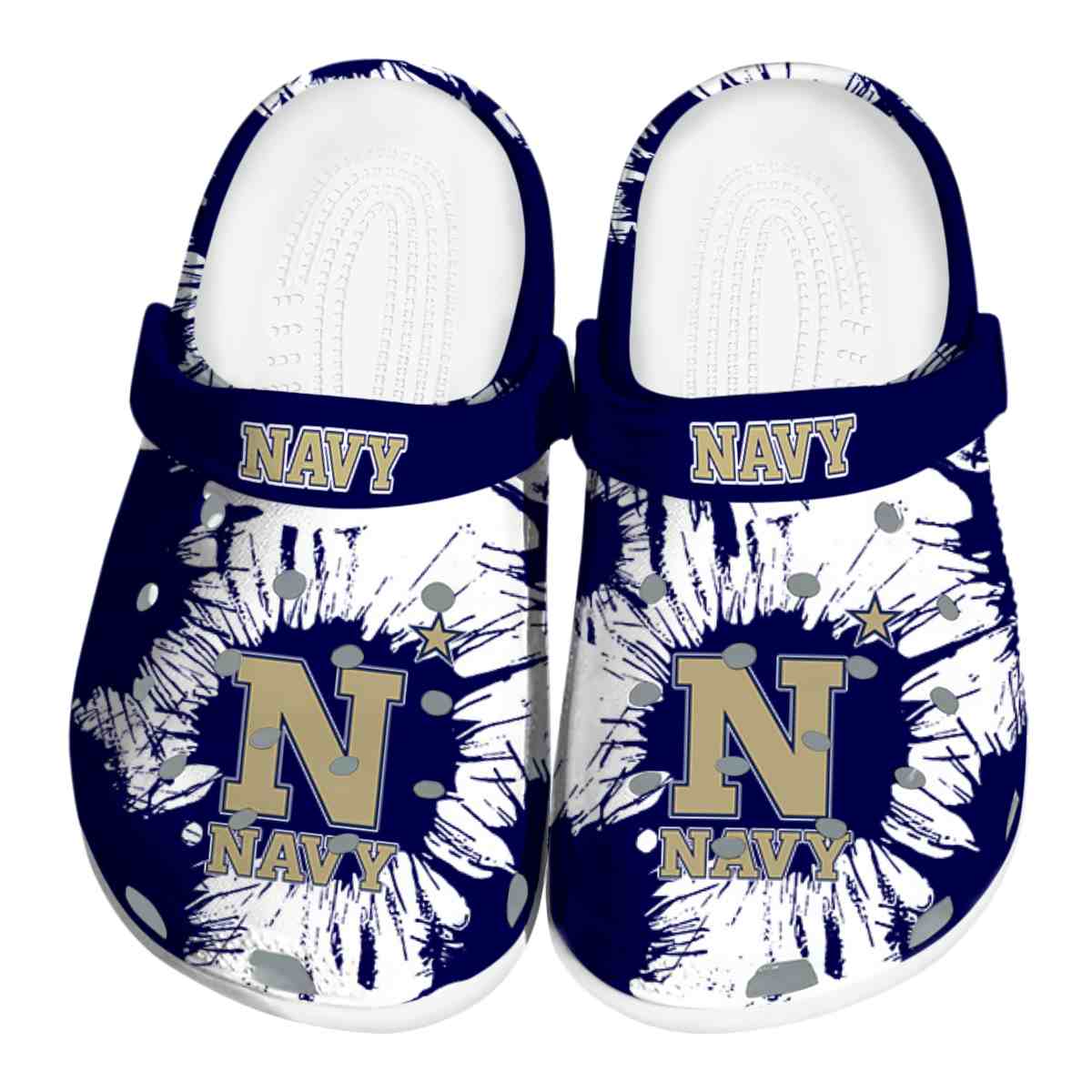 Navy Midshipmen 2025 NCAA Sport, Navy Midshipmen Ncaa Crocs Clogs Comfortable For Men Women And Kids 54