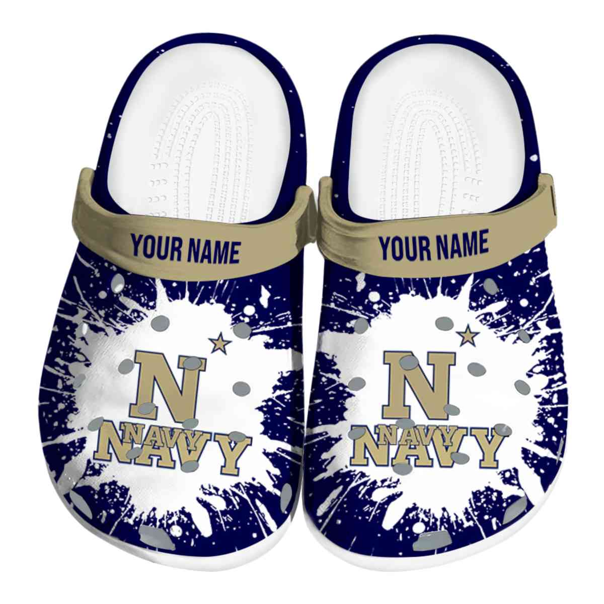 Navy Midshipmen 2025 NCAA Sport, Navy Midshipmen Ncaa Crocs Clogs Comfortable For Men Women And Kids 56