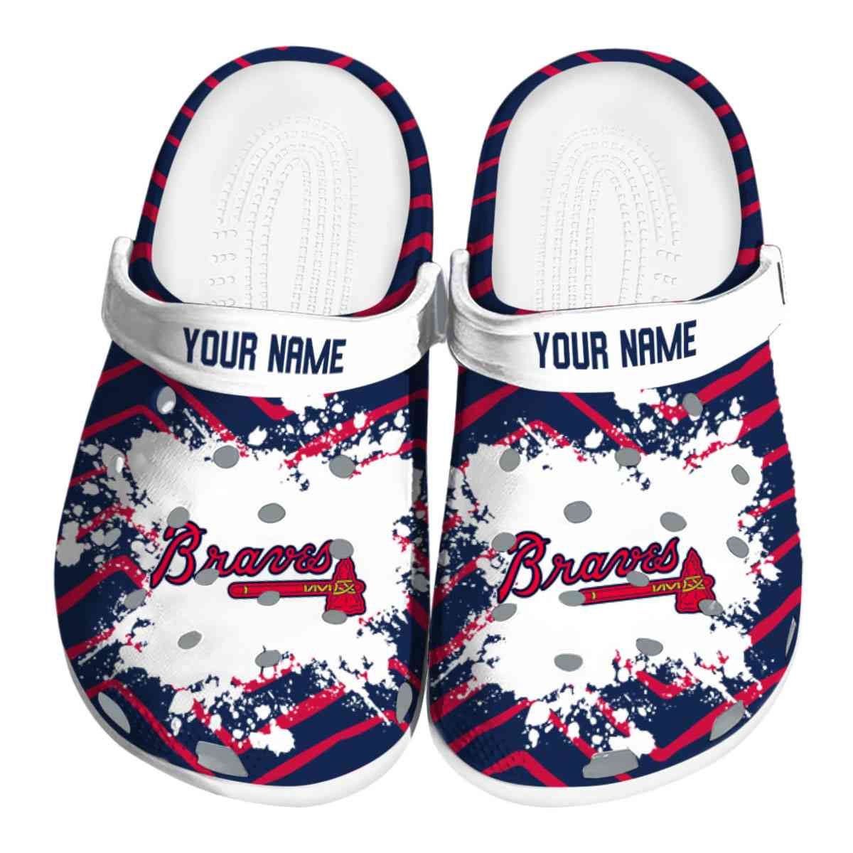 Atlanta Braves 2025 MLB Sport Crocs, Atlanta Braves Crocs Clogs Comfortable For Men Women And Kids 26