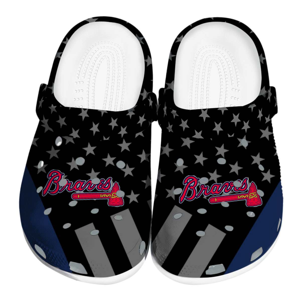 Atlanta Braves 2025 MLB Sport Crocs, Atlanta Braves Crocs Clogs Comfortable For Men Women And Kids 42