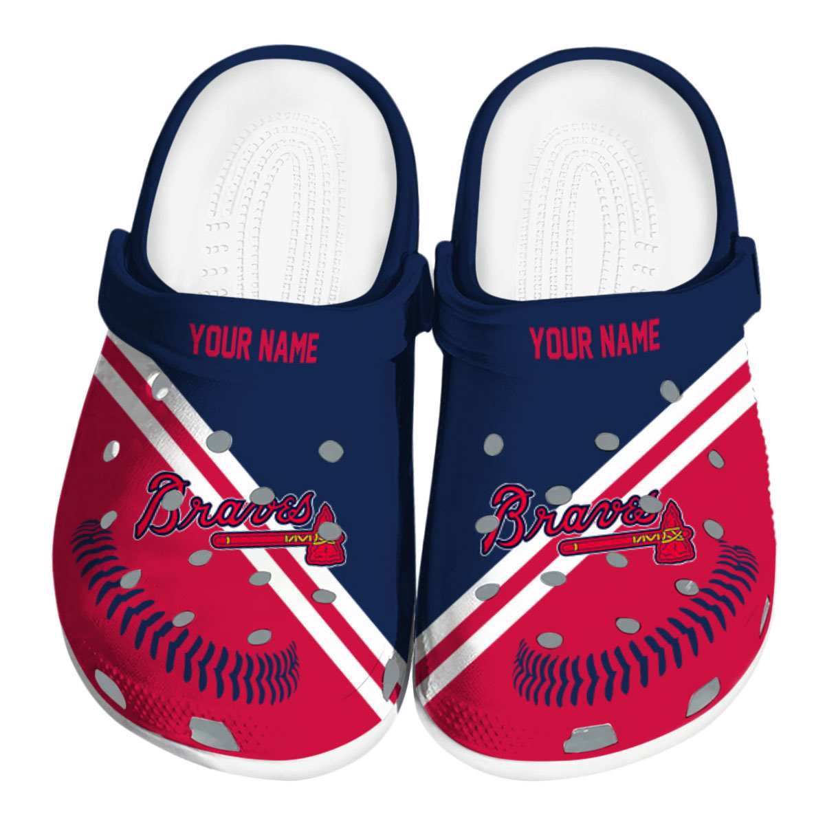 Atlanta Braves 2025 MLB Sport Crocs, Atlanta Braves Crocs Clogs Comfortable For Men Women And Kids 43