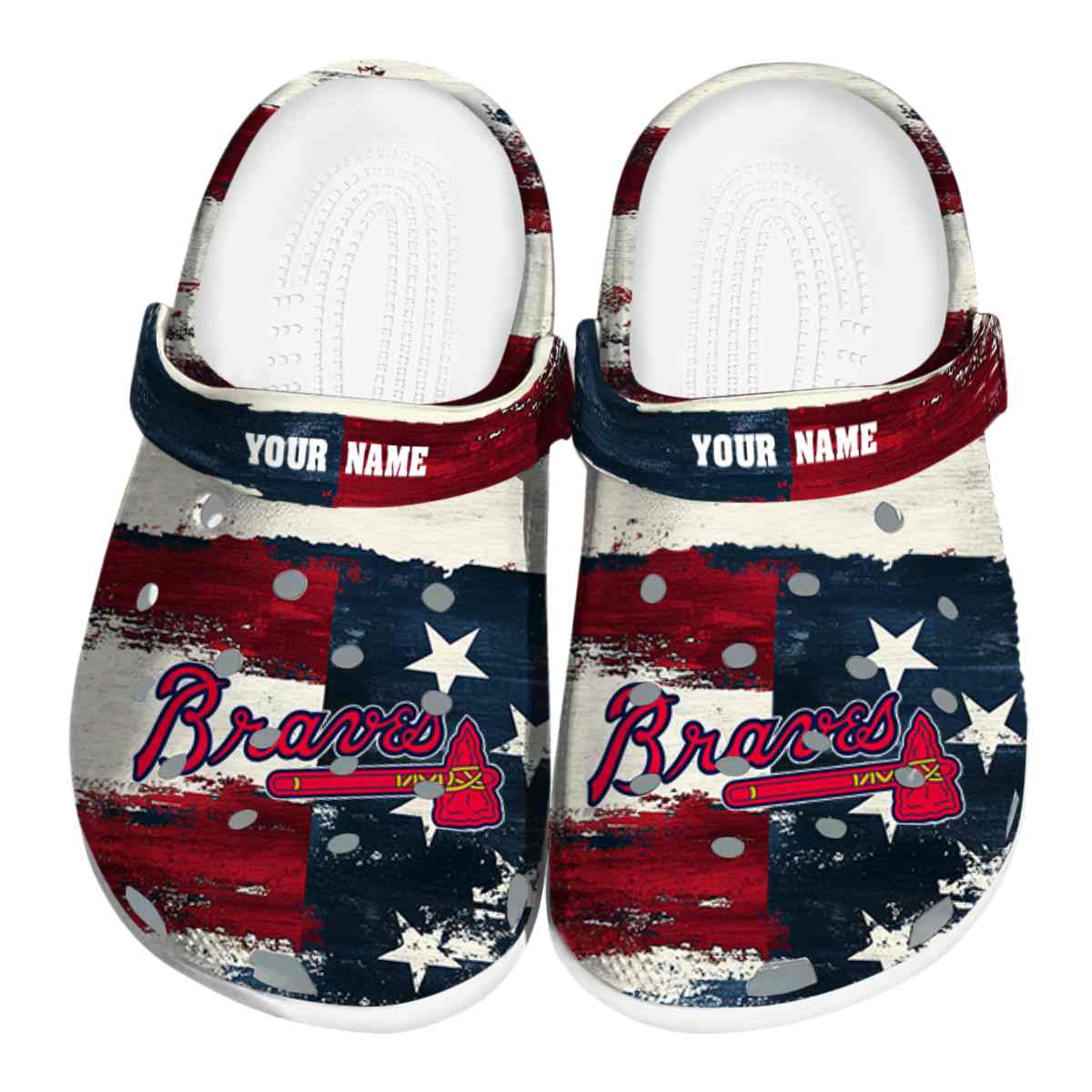 Atlanta Braves 2025 MLB Sport Crocs, Atlanta Braves Crocs Clogs Comfortable For Men Women And Kids 50
