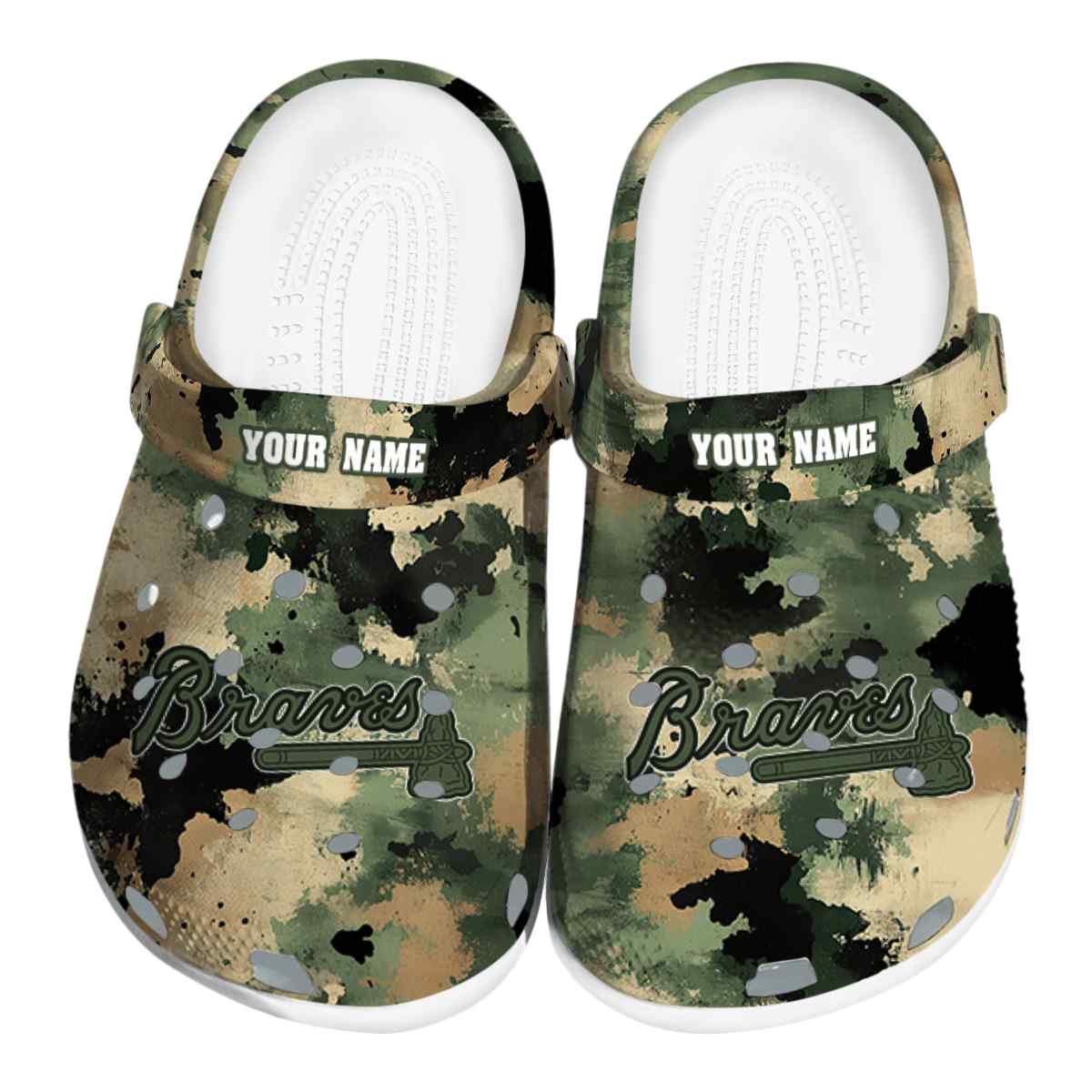 Atlanta Braves 2025 MLB Sport Crocs, Atlanta Braves Crocs Clogs Comfortable For Men Women And Kids 55