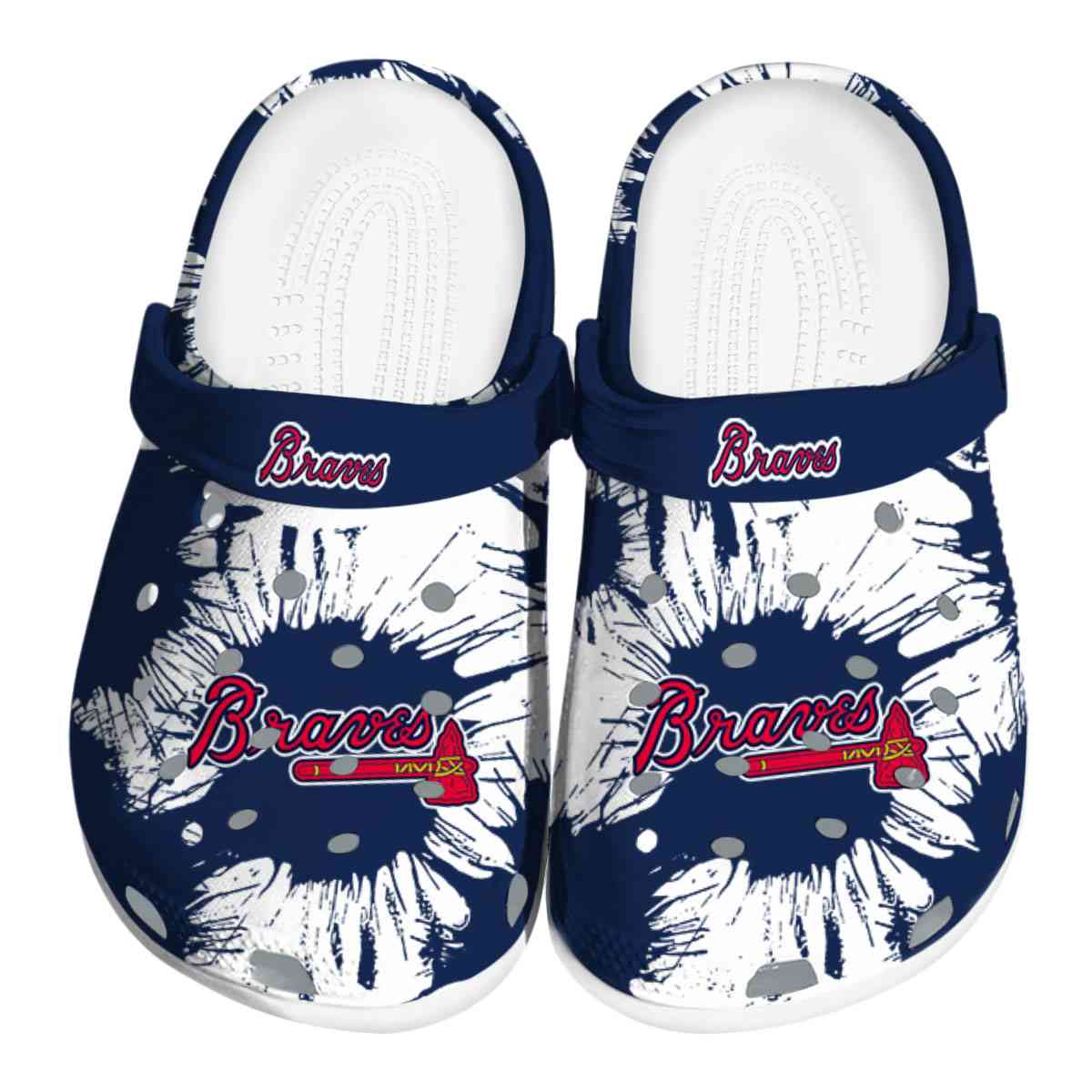 Atlanta Braves 2025 MLB Sport Crocs, Atlanta Braves Crocs Clogs Comfortable For Men Women And Kids 46