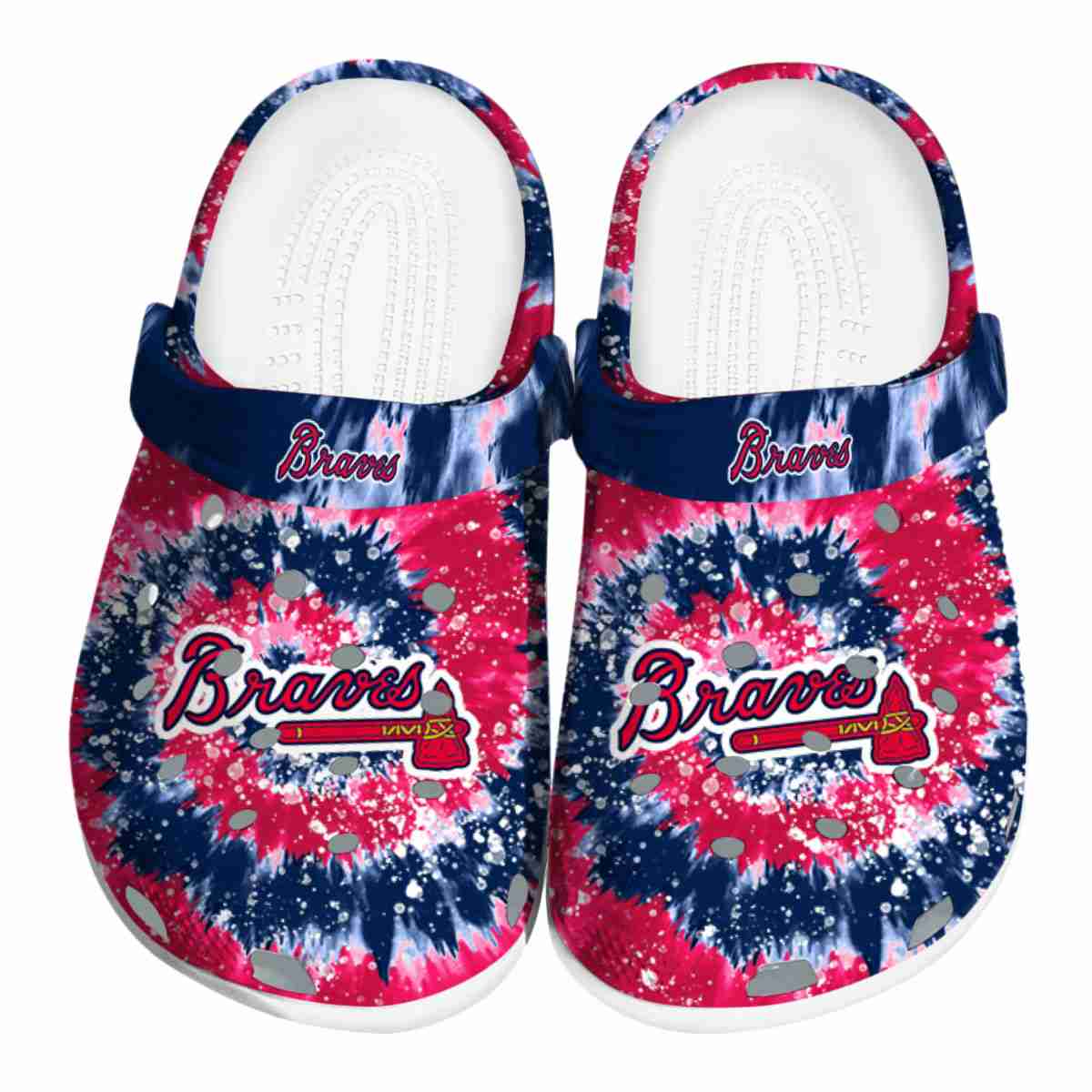 Atlanta Braves 2025 MLB Sport Crocs, Atlanta Braves Crocs Clogs Comfortable For Men Women And Kids 45