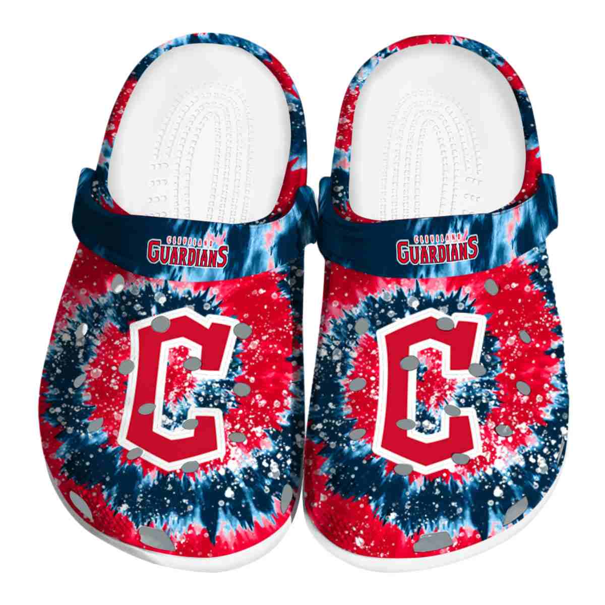 Cleveland Guardians 2025 MLB Sport Crocs, Cleveland Guardians Crocs Clogs Comfortable For Men Women And Kids 7