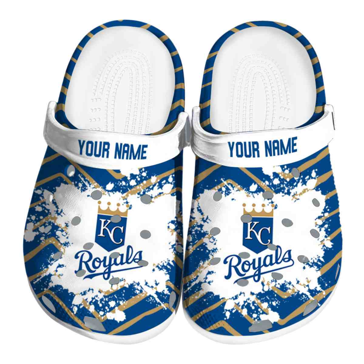 Kansas City Royals 2025 MLB Sport Crocs, Kansas City Royals Crocs Clogs Comfortable For Men Women And Kids 87
