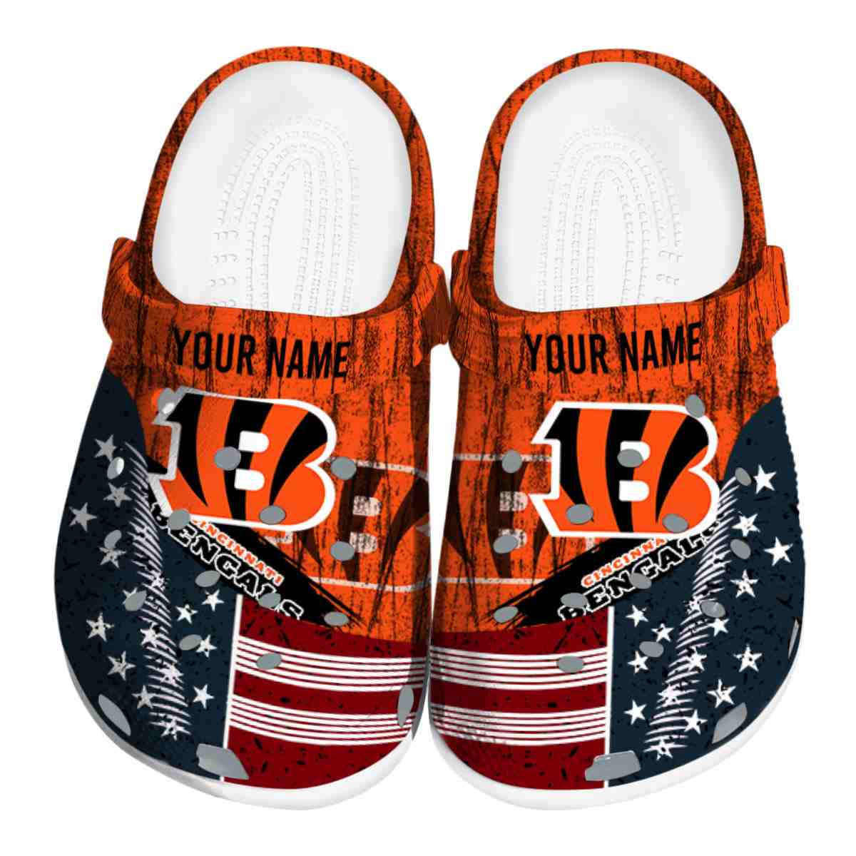 Cincinnati Bengals 2025 NFL Sport Crocs, Cincinnati Bengals Crocs Clogs For Men Women And Kids 99