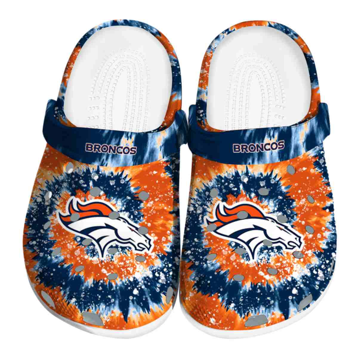 Denver Broncos 2025 NFL Sport Crocs, Denver Broncos Crocs Clogs For Men Women And Kids 34