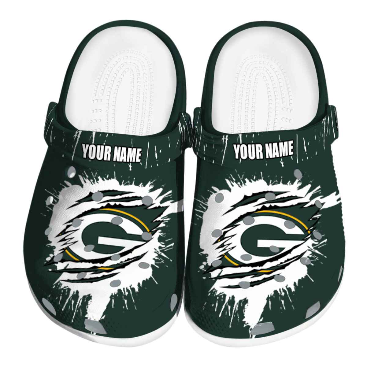 Green Bay Packers 2025 NFL Sport Crocs, Green Bay Packers Crocs Clogs For Men Women And Kids 86