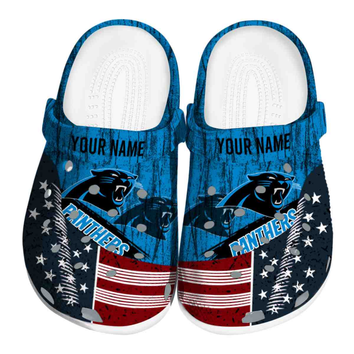 Carolina Panthers 2025 NFL Sport Crocs, Carolina Panthers Crocs Clogs For Men Women And Kids 21