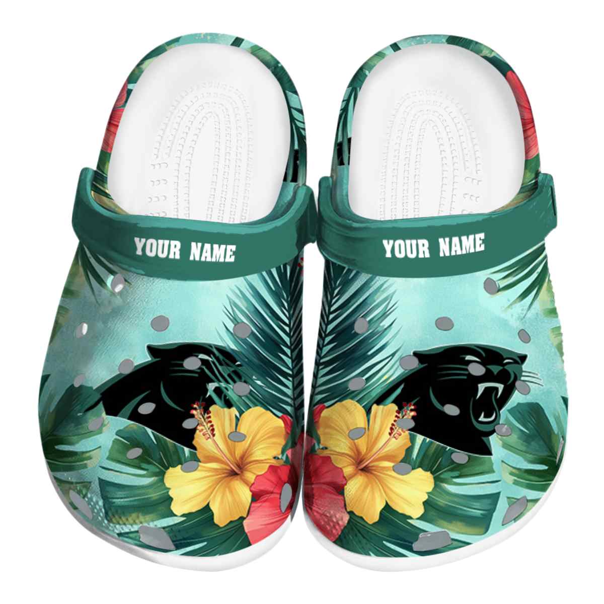 Carolina Panthers 2025 NFL Sport Crocs, Carolina Panthers Crocs Clogs For Men Women And Kids 25