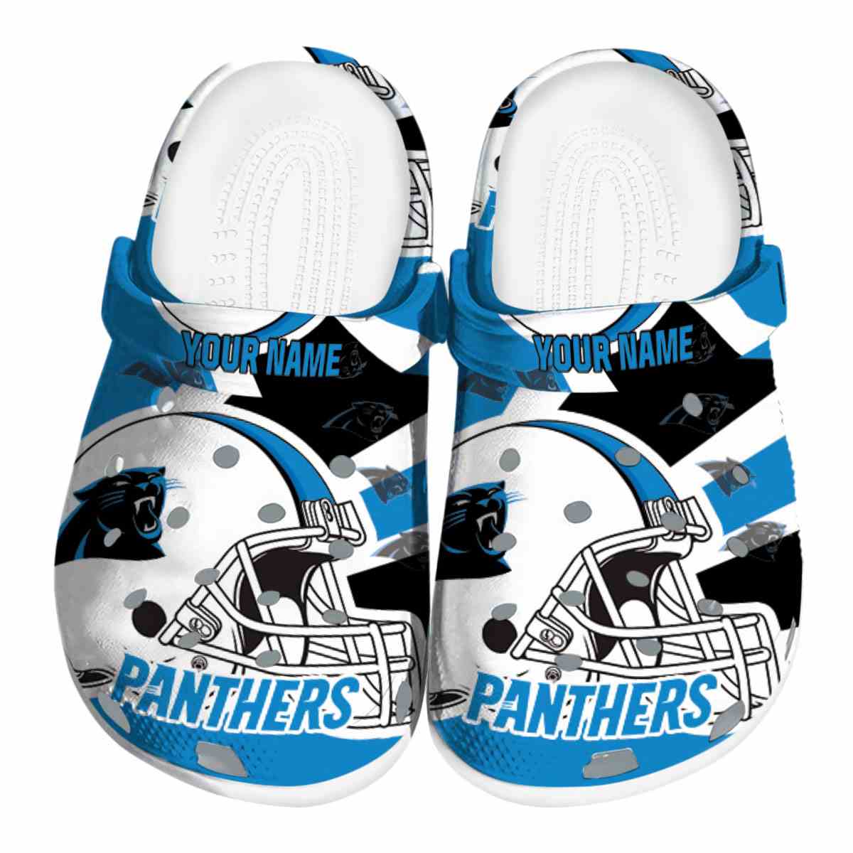 Carolina Panthers 2025 NFL Sport Crocs, Carolina Panthers Crocs Clogs For Men Women And Kids 29