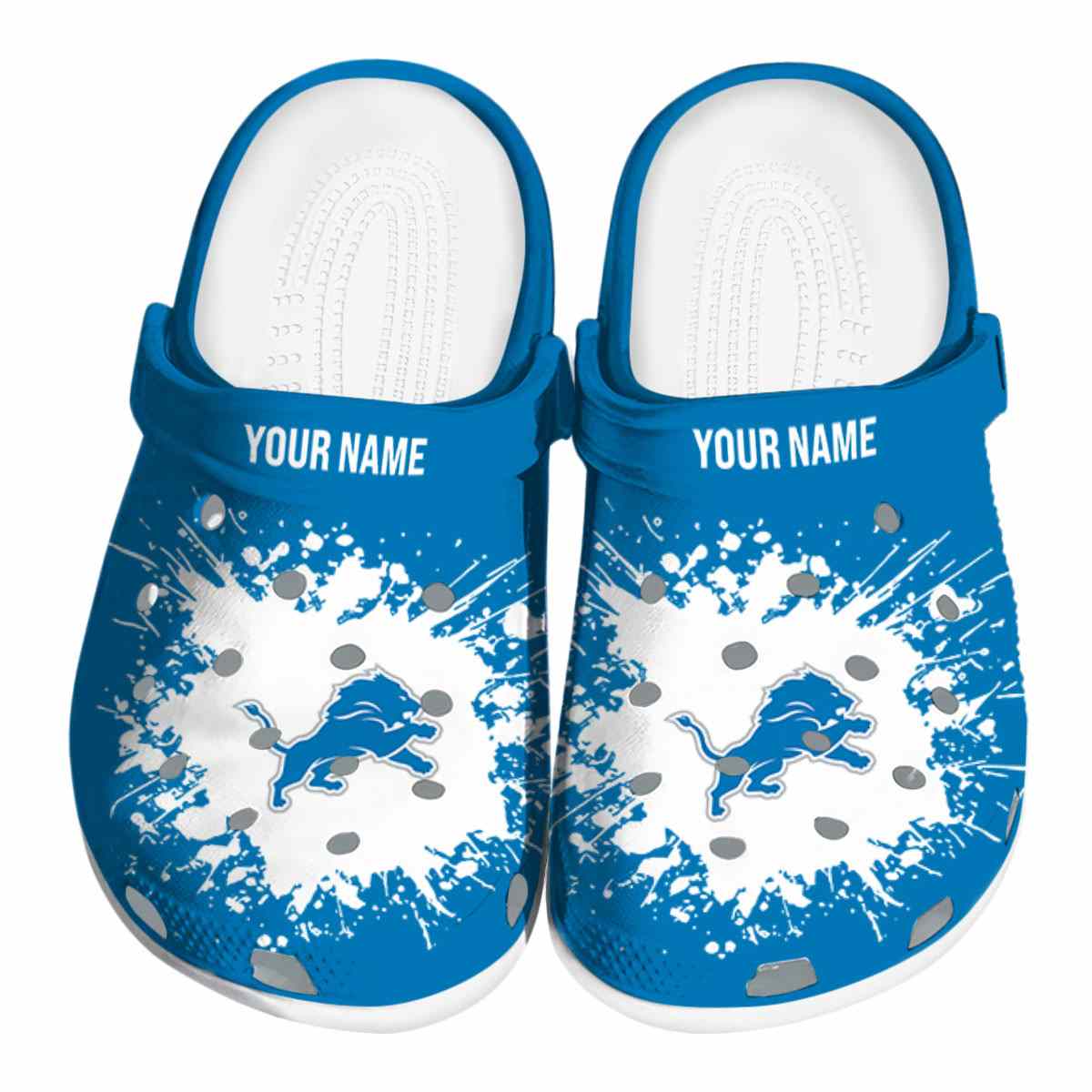Detroit Lions 2025 NFL Sport Crocs, Detroit Lions Crocs Clogs For Men Women And Kids 48