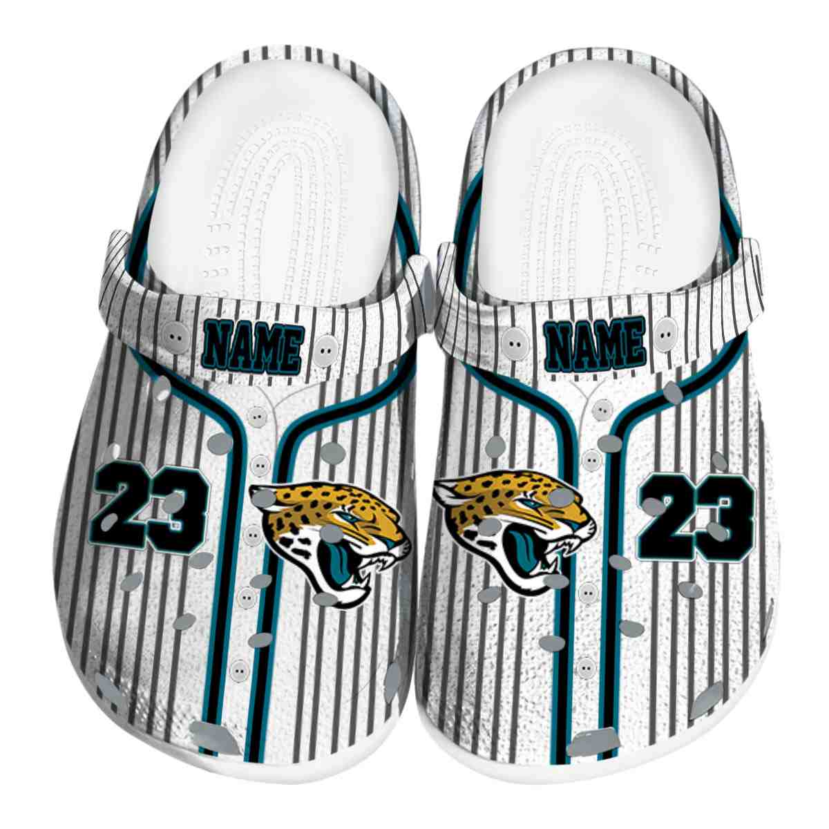 Jacksonville Jaguars 2025 NFL Sport Crocs, Jacksonville Jaguars Crocs Clogs For Men Women And Kids 19