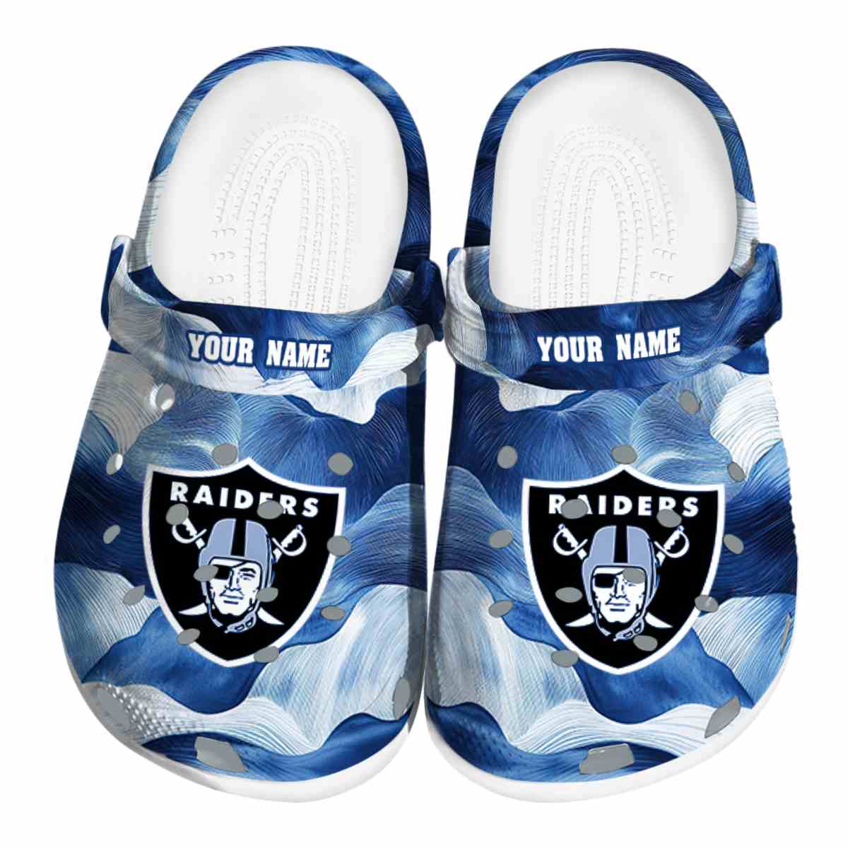 Las Vegas Raiders 2025 NFL Sport Crocs, Las Vegas Raiders Crocs Clogs For Men Women And Kids 78