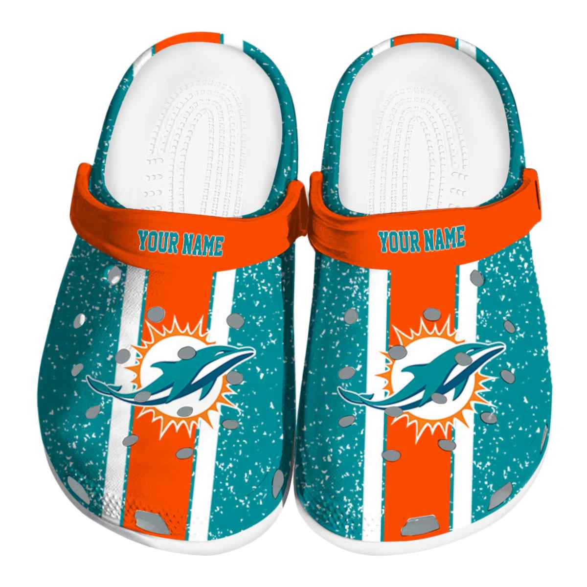 Miami Dolphins 2025 NFL Sport Crocs, Miami Dolphins Crocs Clogs For Men Women And Kids 75