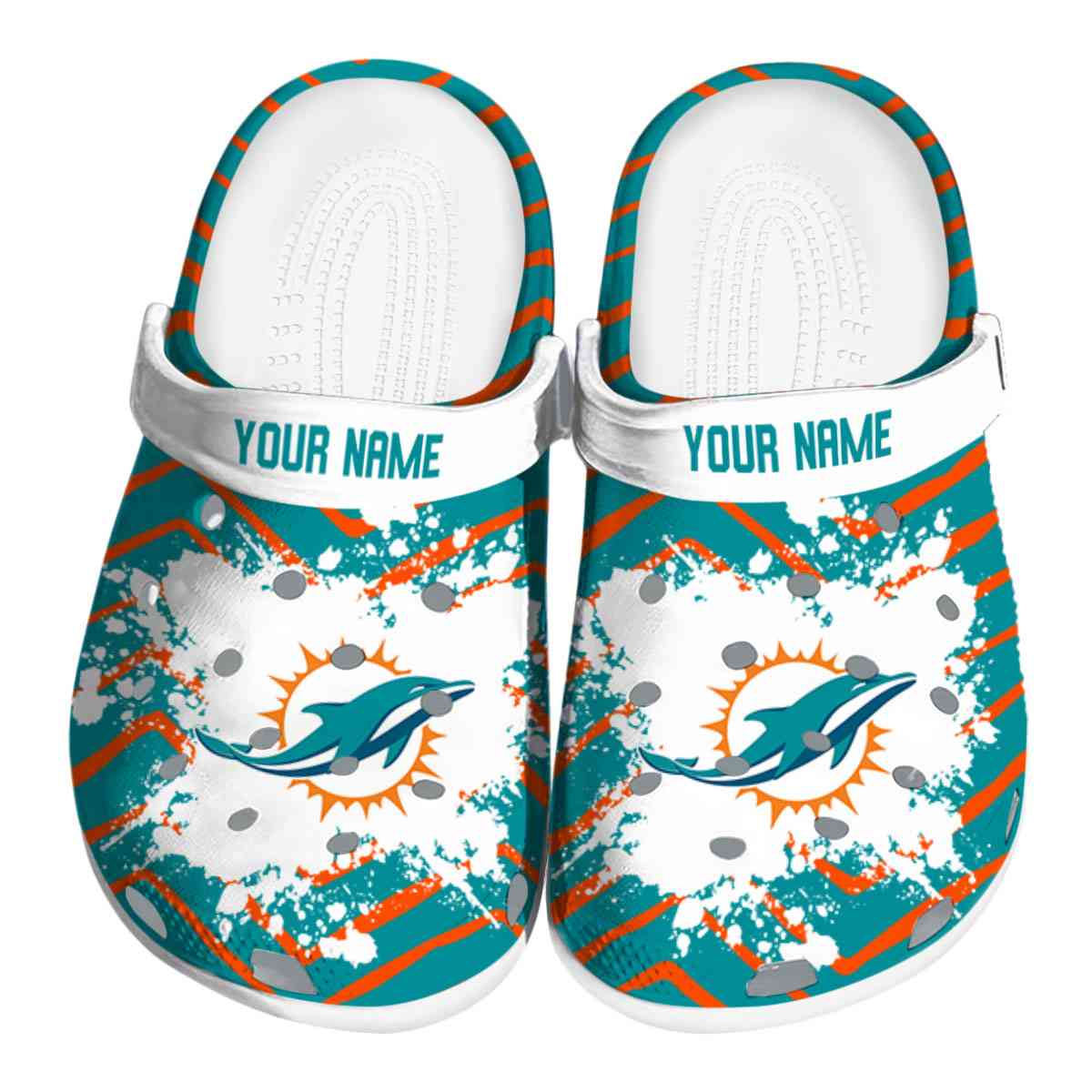 Miami Dolphins 2025 NFL Sport Crocs, Miami Dolphins Crocs Clogs For Men Women And Kids 84