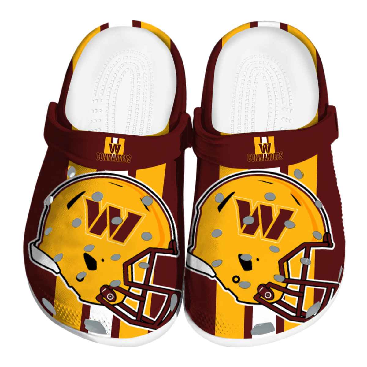 Washington Commanders 2025 NFL Sport Crocs, Washington Commanders Crocs Clogs For Men Women And Kids 26