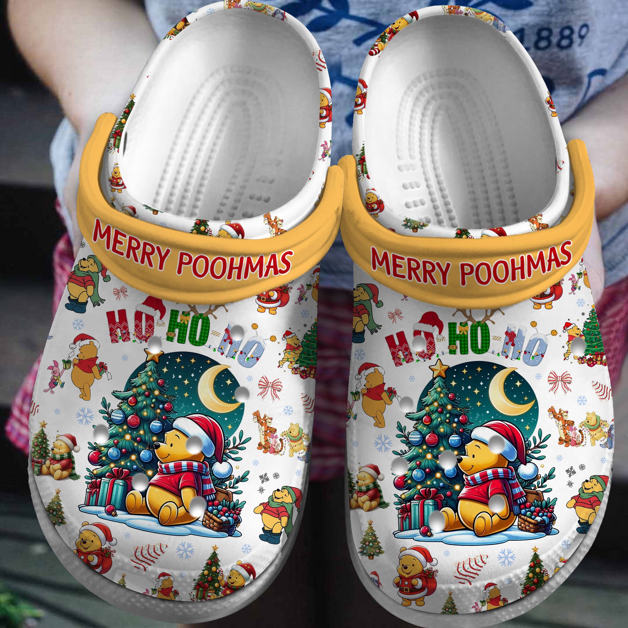 Winnie The Pooh Cartoon, Winnie The Pooh Crocs Clogs Comfortable For Men Women And Kids 51