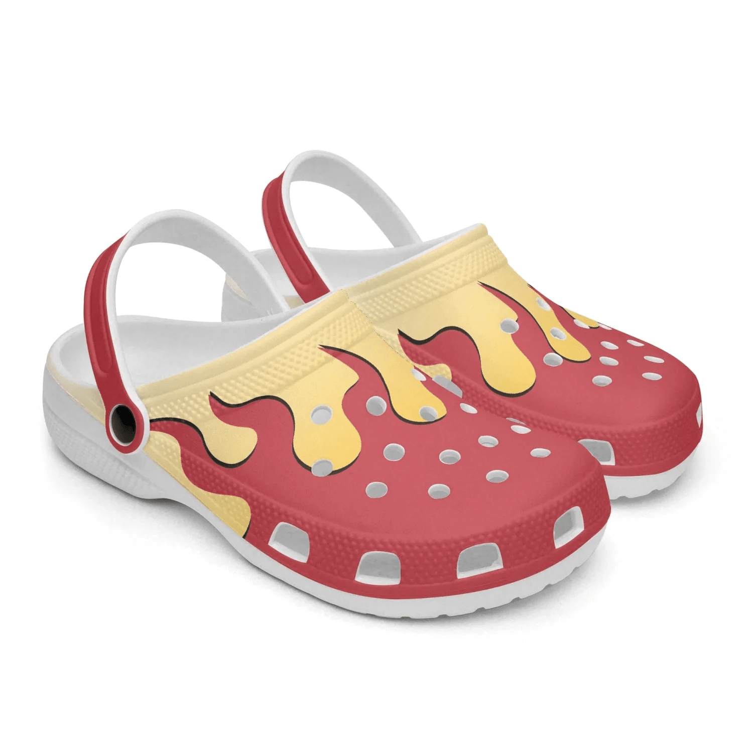 Kyojuro Demon Slayer Custom, Kyojuro Demon Slayer Crocs Crocs Comfortable For Men Women And Kids