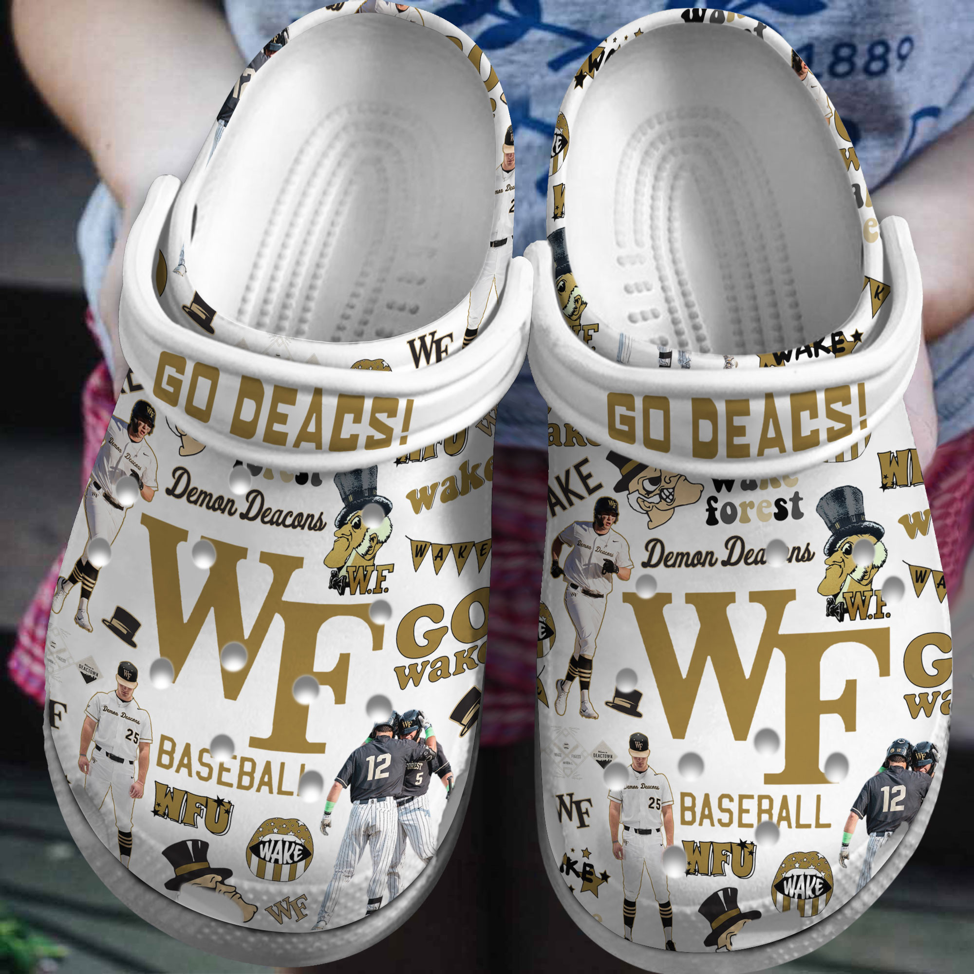Premium Wake Forest Demon Deacons 2025 NCAA Sport, Premium Wake Forest Crocs For Men Women And Kids 12