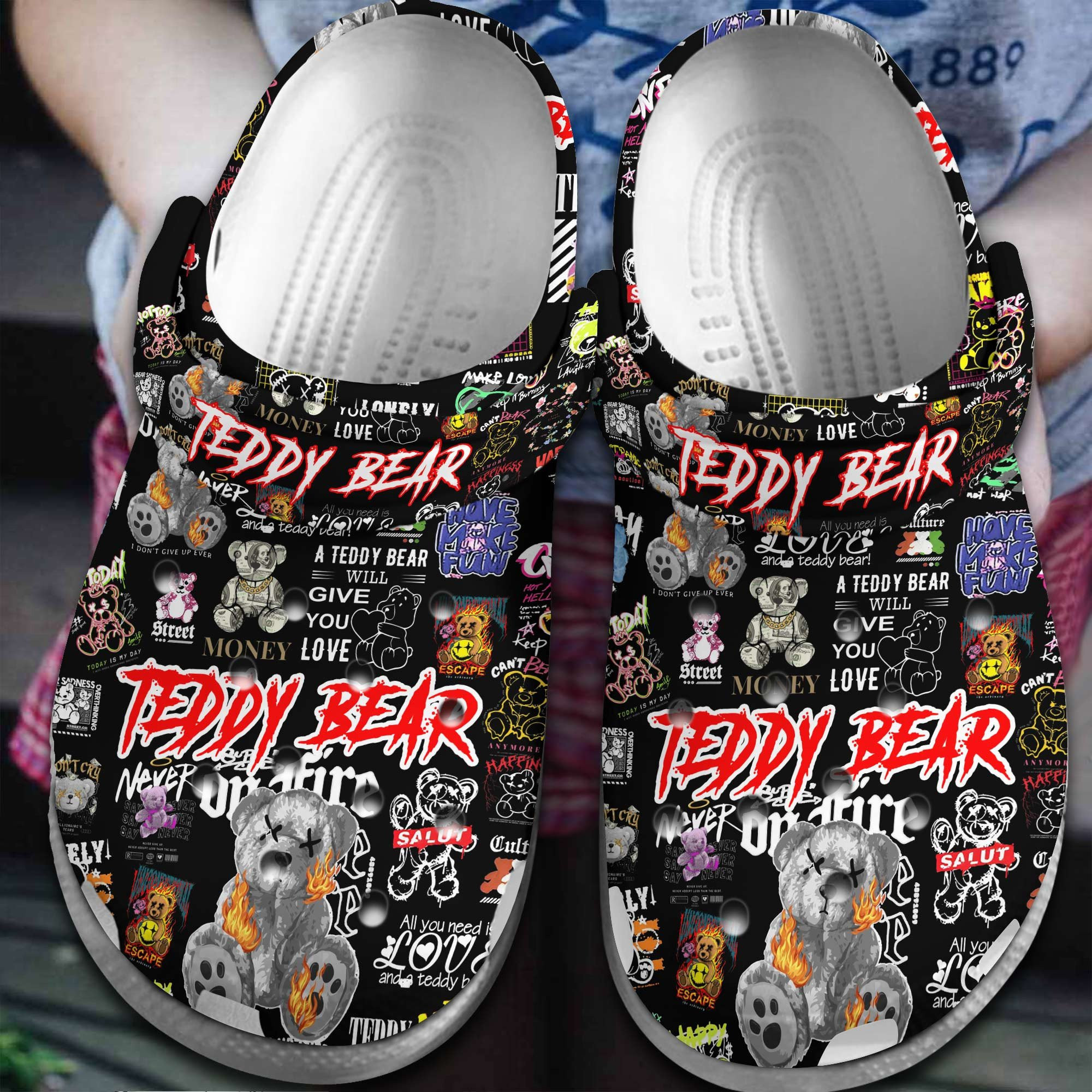 Teddy Bear Movie Cartoon, Teddy Bear Movie Crocs Clogs Comfortable For Men Women And Kids 33