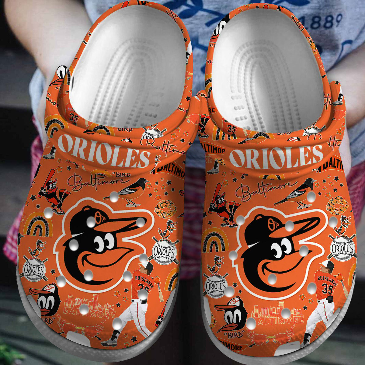Baltimore Orioles 2025 MLB Sport Crocs, Baltimore Orioles Crocs Clogs Comfortable For Men Women And Kids 37
