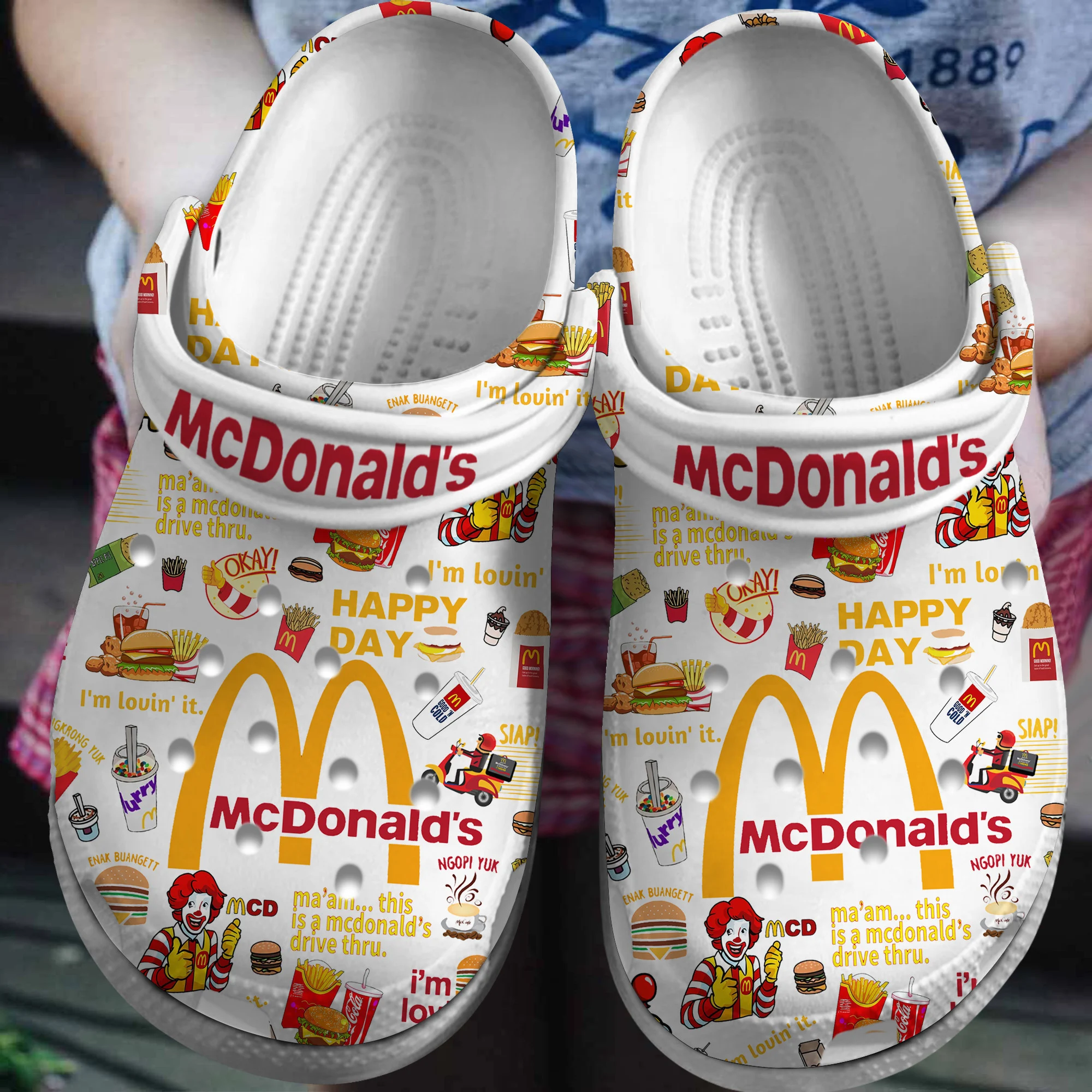 Mcdonald, Mcdonald Crocs Clogs Comfortable For Men Women And Kids 35