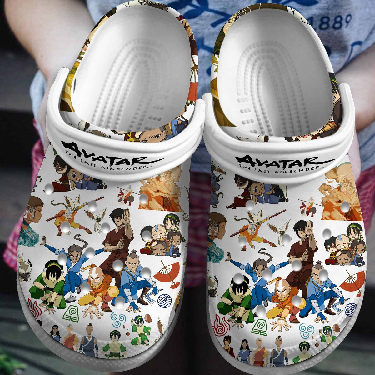 Avatar The Last Airbender Cartoon Premium, Avatar The Last Crocs Clogs Comfortable For Men Women And Kids 16