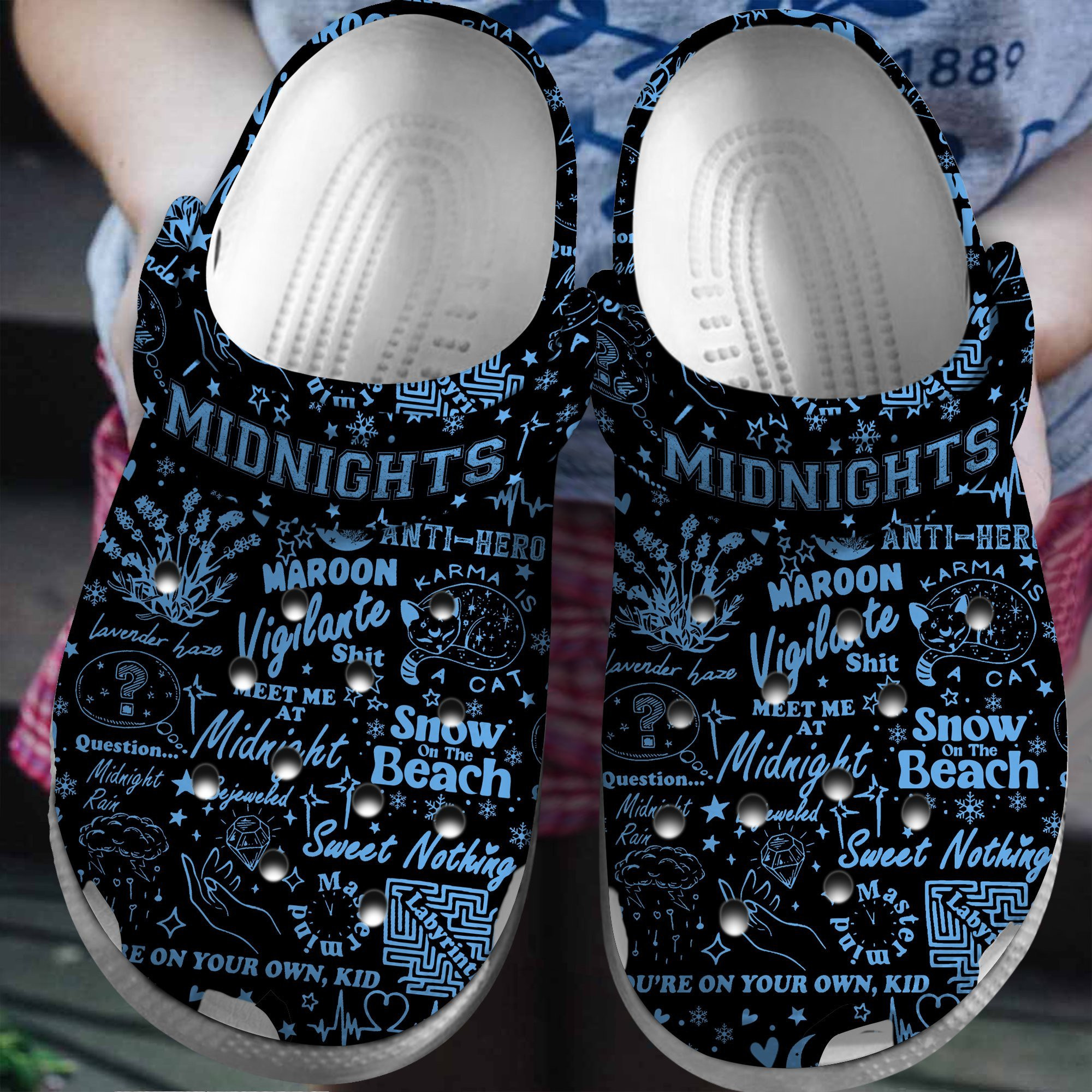 Taylor Swift Music Midnight, Taylor Swift Music Crocs Clogs For Men Women And Kids 21