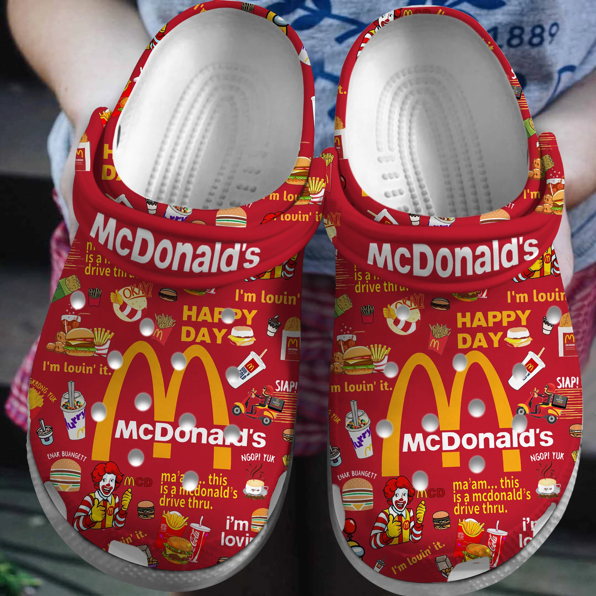 Mcdonald, Mcdonald Crocs Clogs Comfortable For Men Women And Kids 41