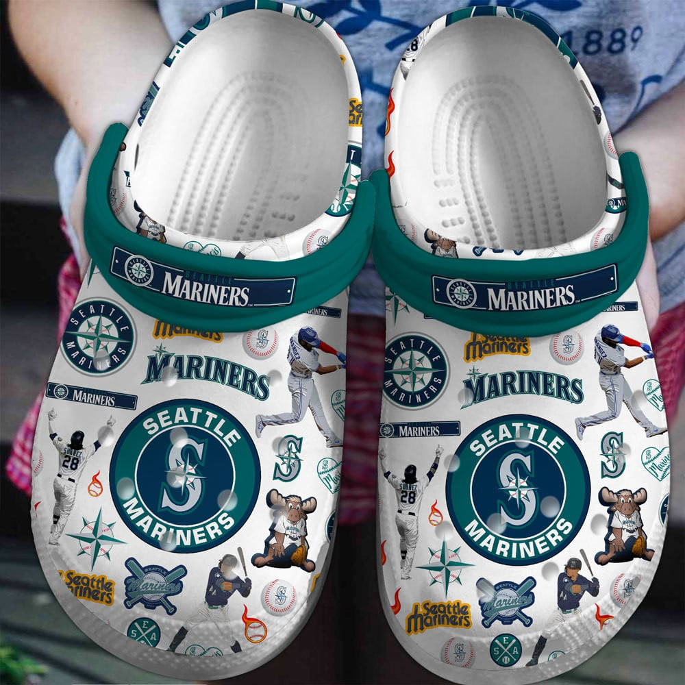Seattle Mariners Baseball Team 2025 MLB Sport Crocs, Seattle Mariners Baseball Crocs For Men Women And Kids 31