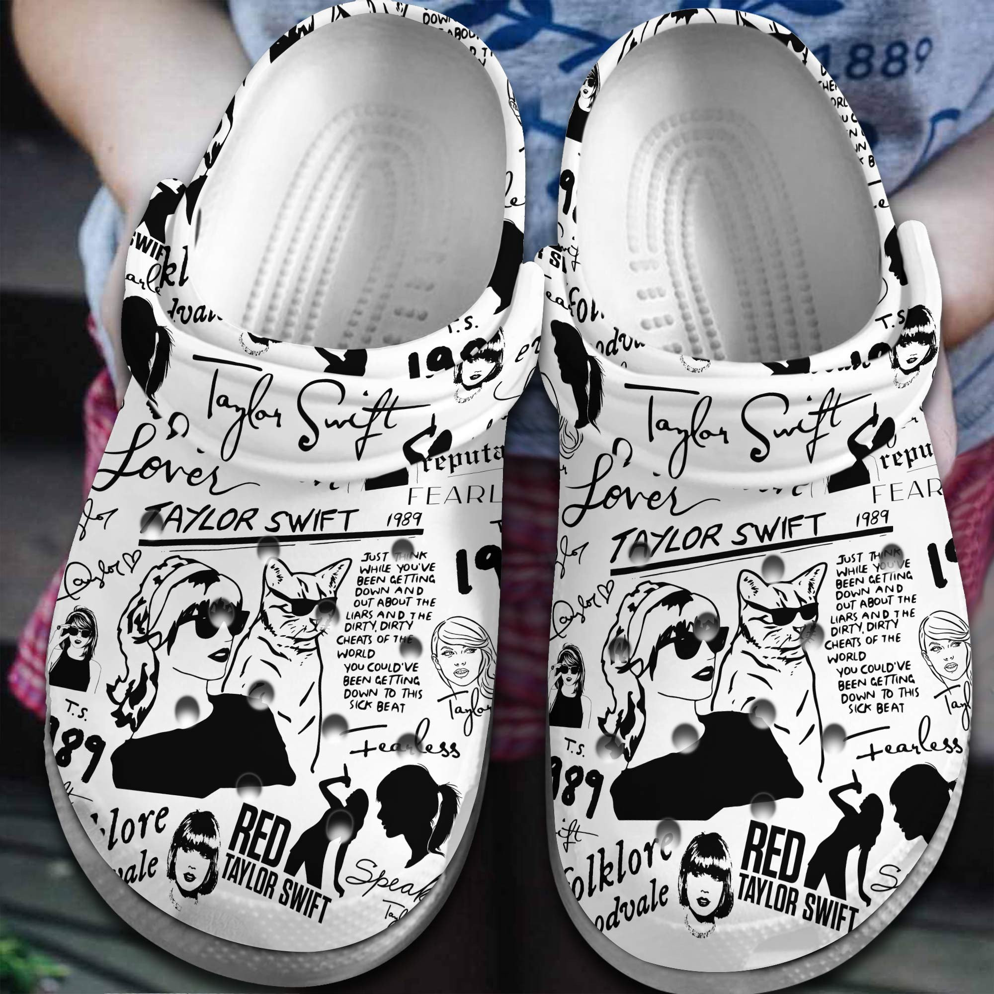 Taylor Swift Music, Taylor Swift Music Crocs Clogs For Men Women And Kids 10