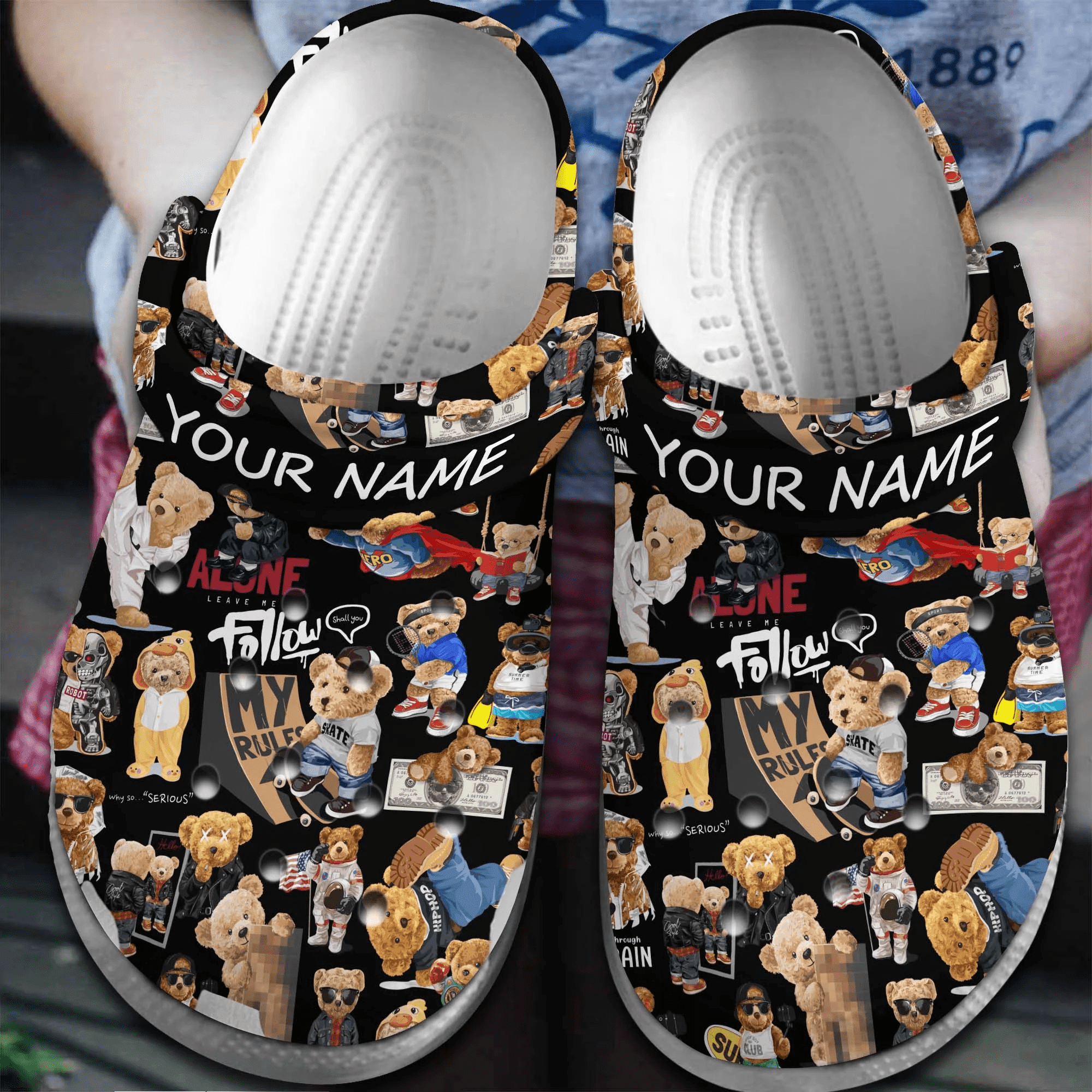 Teddy Bear Movie Cartoon, Teddy Bear Movie Crocs Clogs Comfortable For Men Women And Kids 3