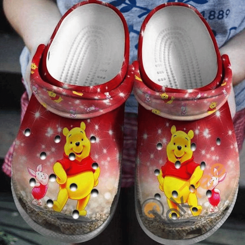 Winnie The Pooh, Winnie The Pooh Crocs Clogs Comfortable For Men Women And Kids 35
