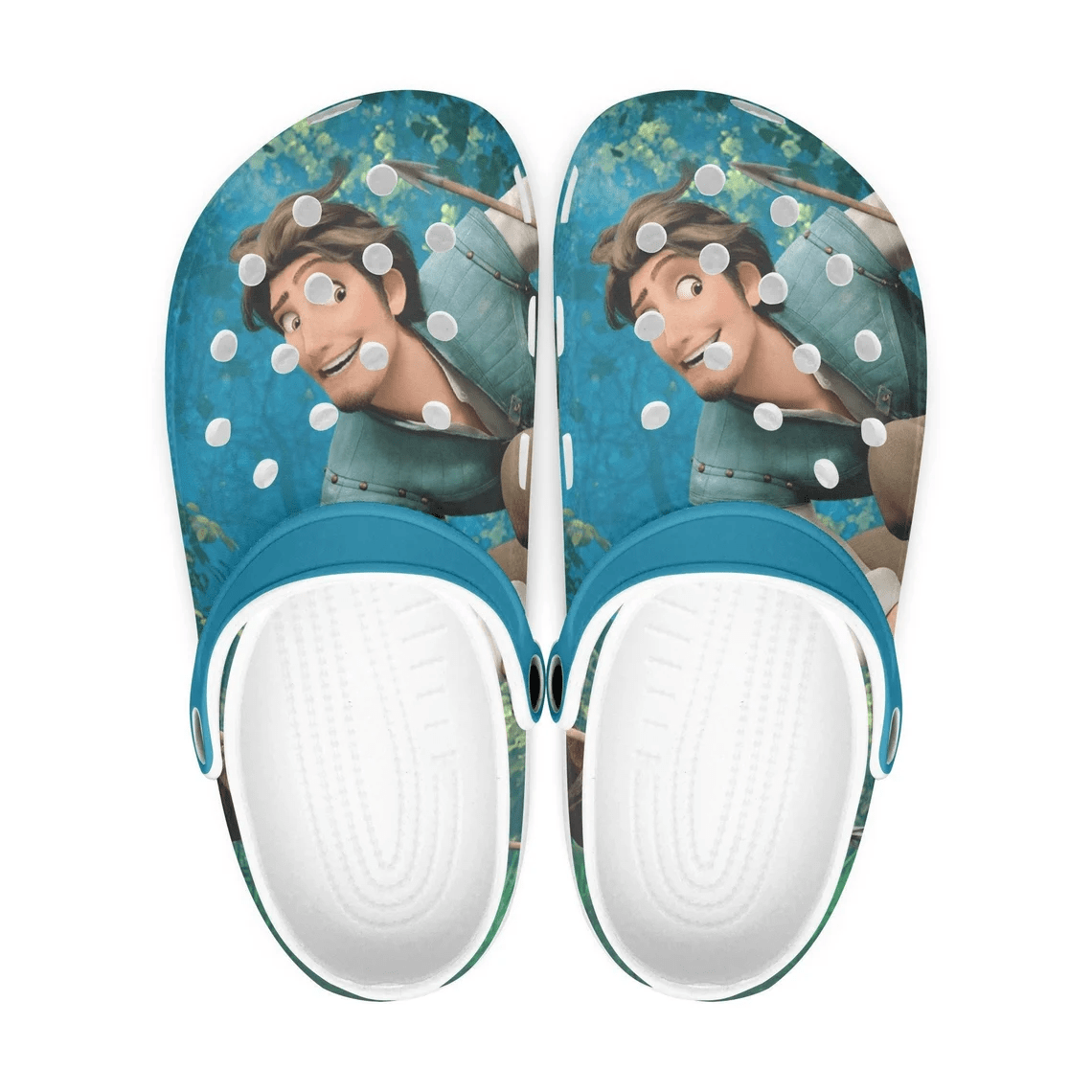 Tangled Flynn Rider Cartoon Clogs Shoes Personalized, Tangled Flynn Rider Crocs For Men Women And Kids