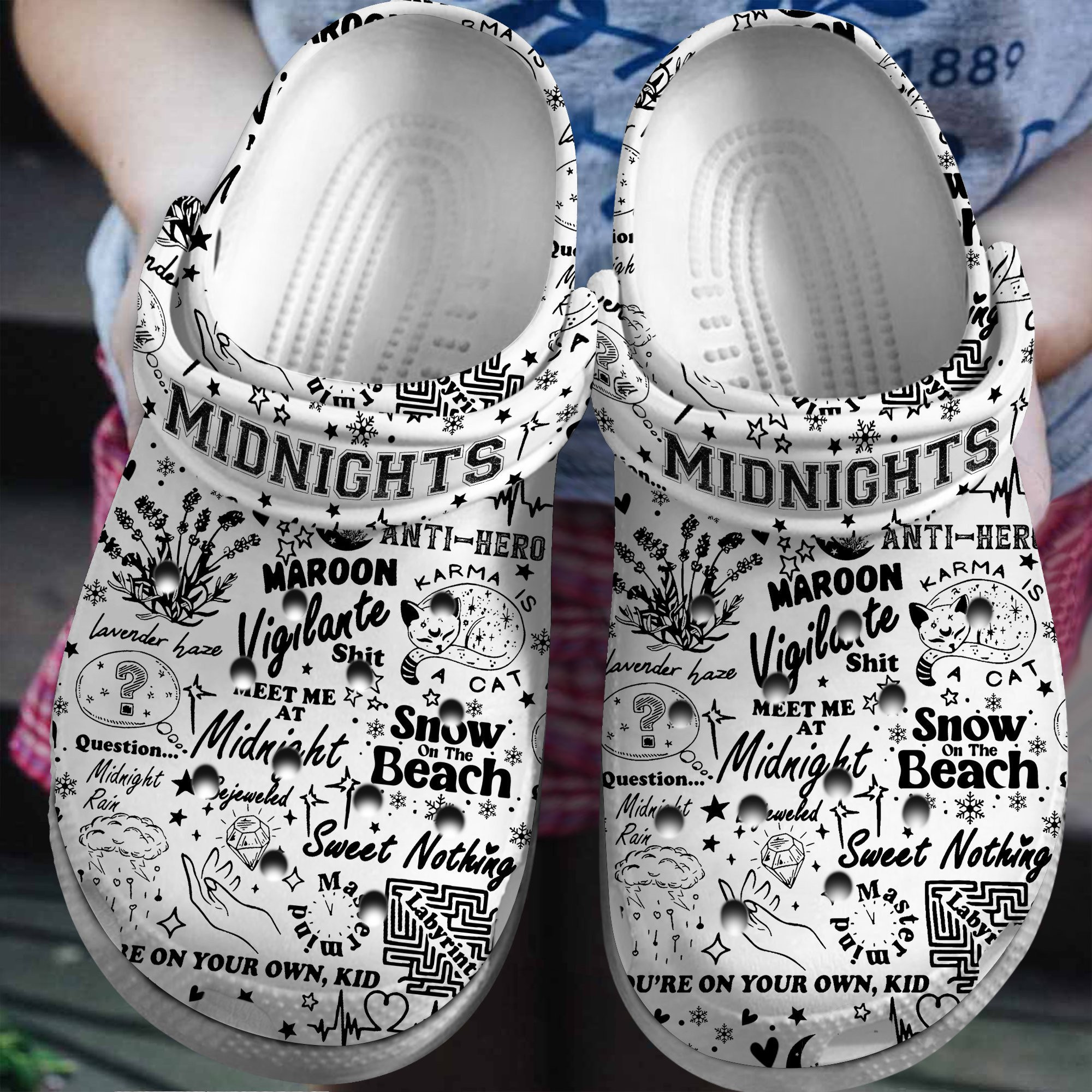 Taylor Swift Music Midnight, Taylor Swift Music Crocs Clogs For Men Women And Kids 69