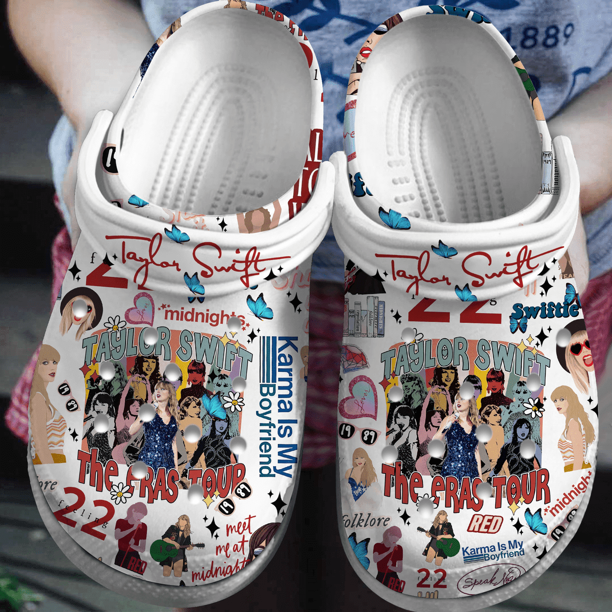 Taylor Swift The Eras Tour Singer Music, Taylor Swift Crocs Clogs For Men Women And Kids 58
