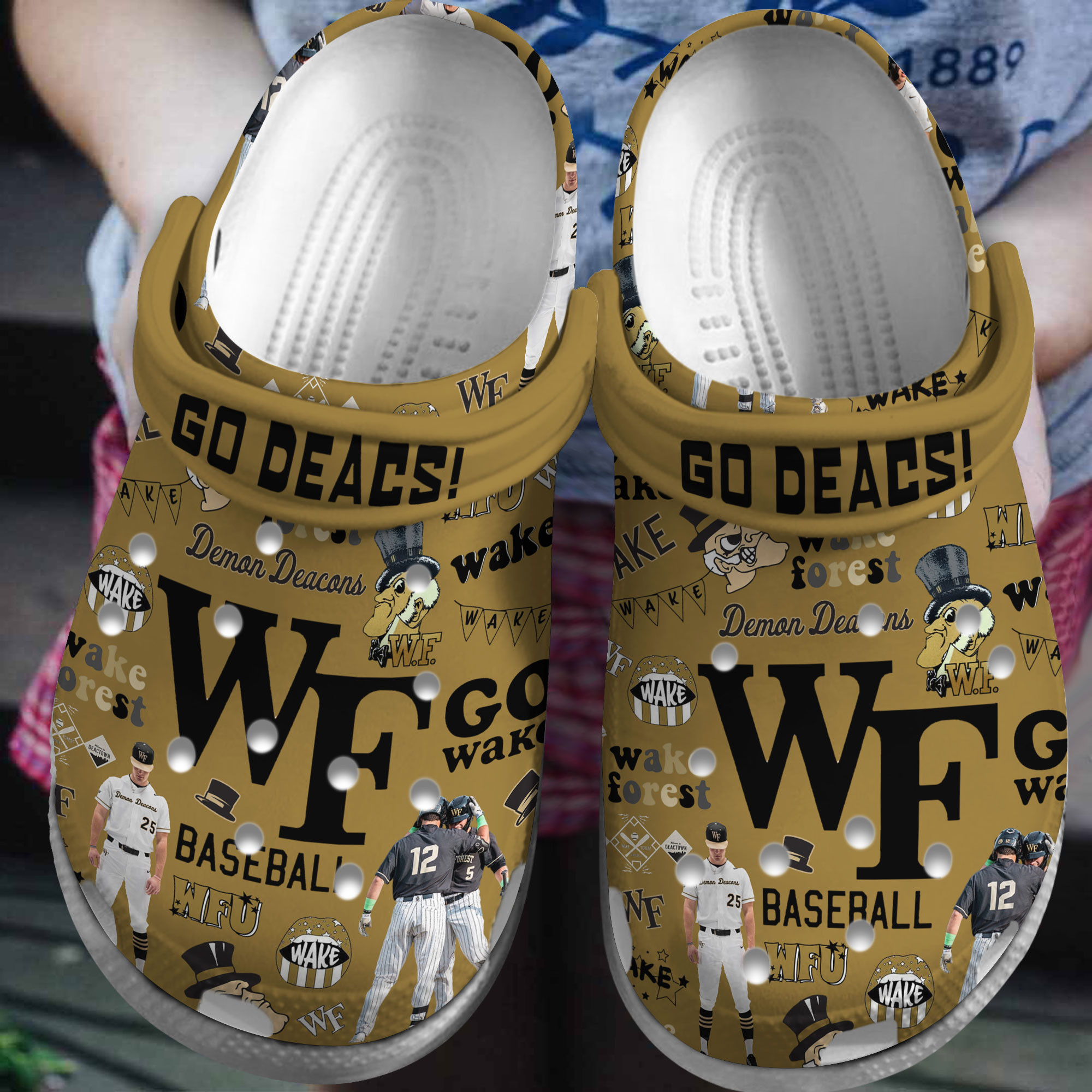 Wake Forest Demon Deacons 2025 NCAA Sport, Wake Forest Demon Crocs Clogs Comfortable For Men Women And Kids 80