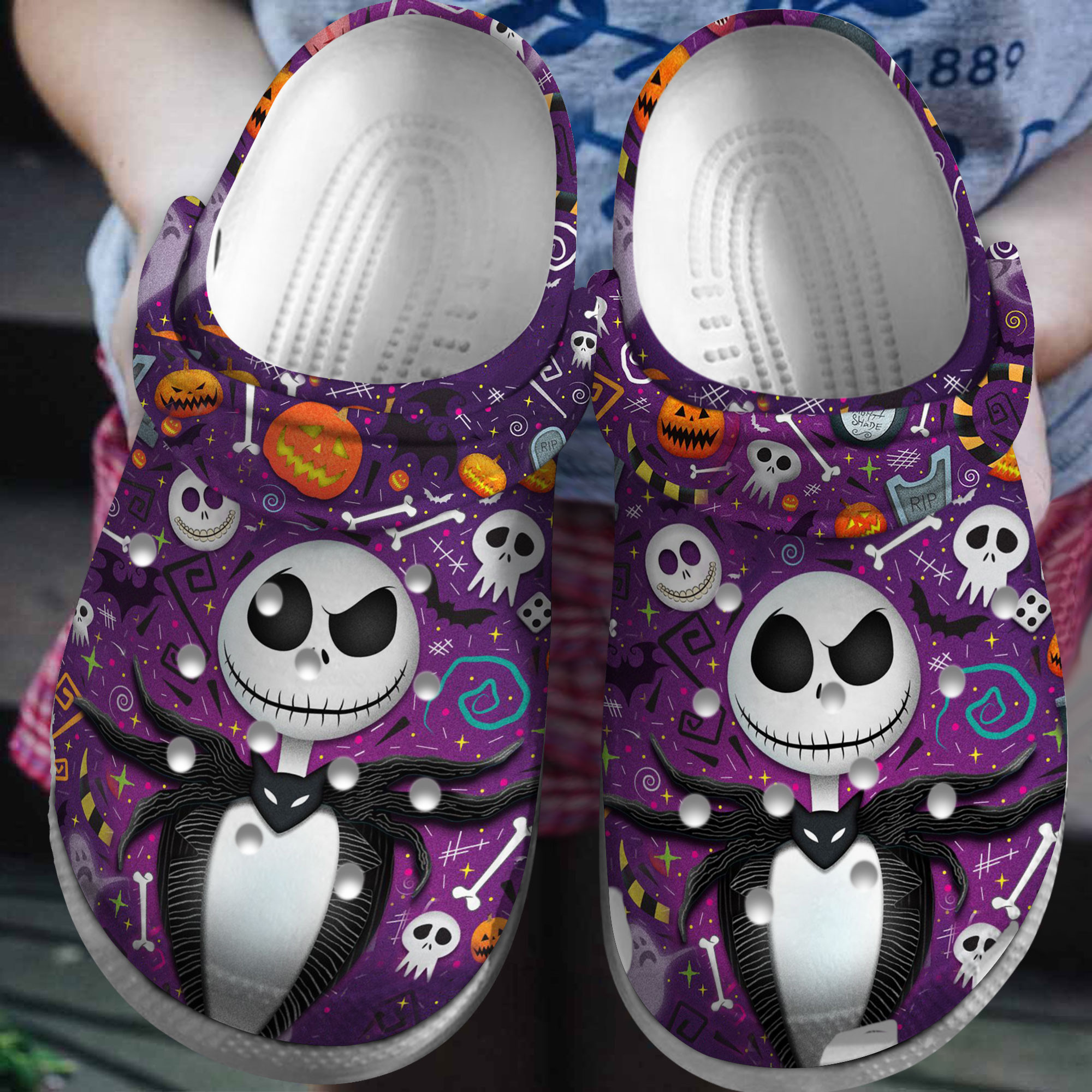 The Nightmare Before Christmas Cartoon, The Nightmare Before Crocs Clogs Comfortable For Men Women And Kids 95