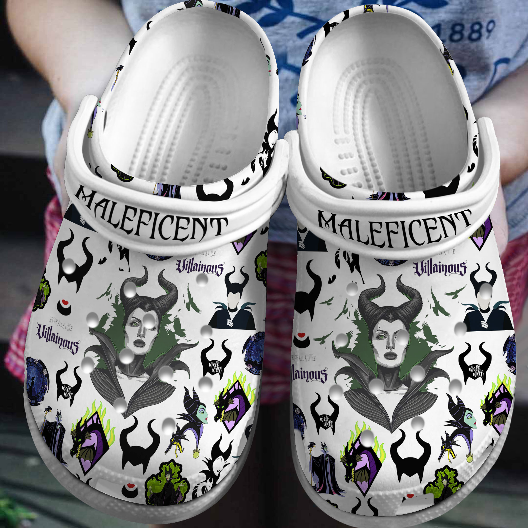 Maleficent Movie Cartoon, Maleficent Movie Cartoon Crocs Clogs Comfortable For Men Women And Kids