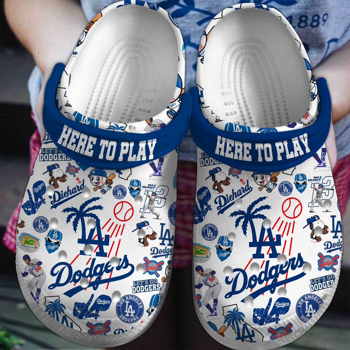 Los Angeles Dodgers 2025 MLB Sport Crocs, Los Angeles Dodgers Crocs Clogs Comfortable For Men Women And Kids 21