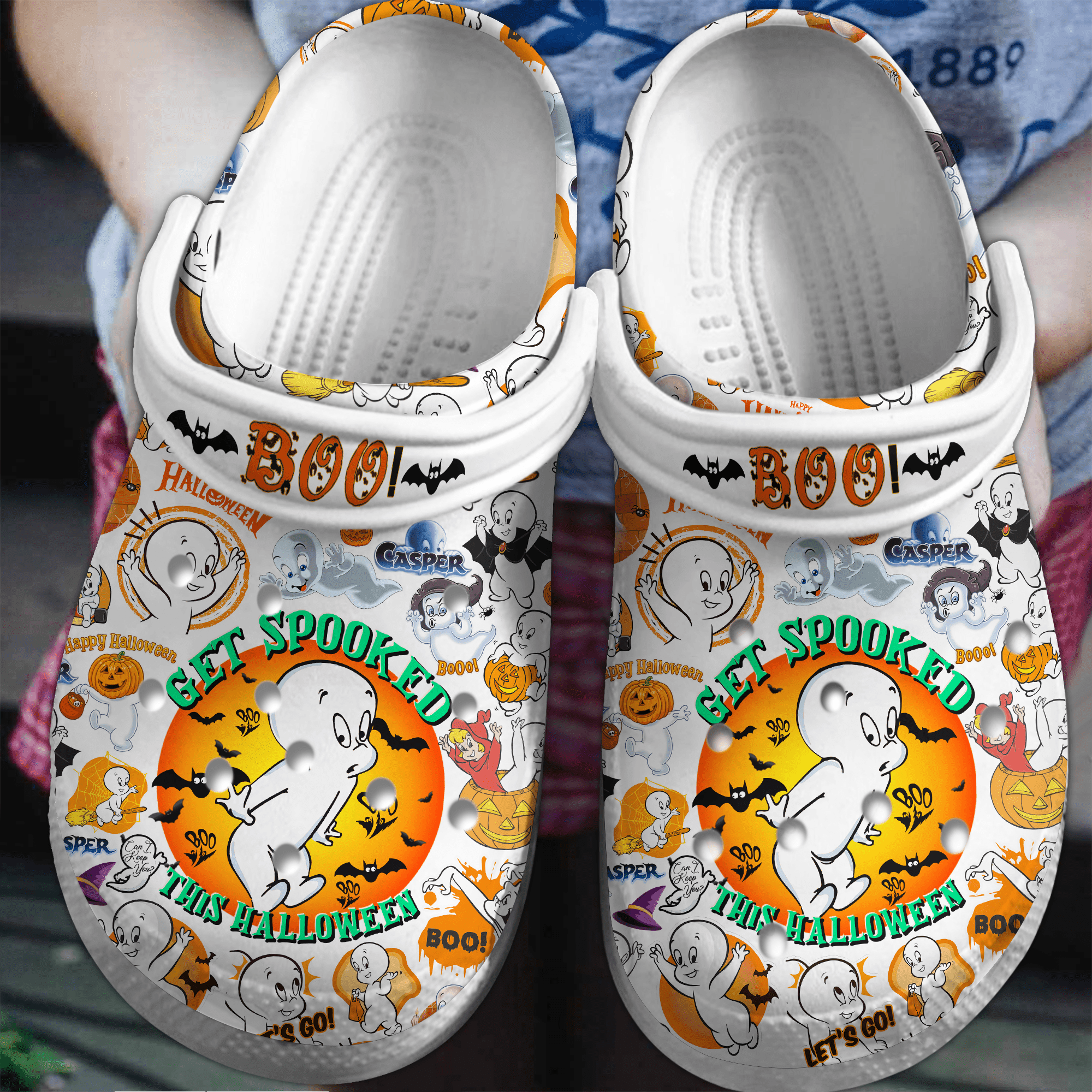 Casper Cartoon, Casper Cartoon Crocs Clogs Comfortable For Men Women And Kids 25