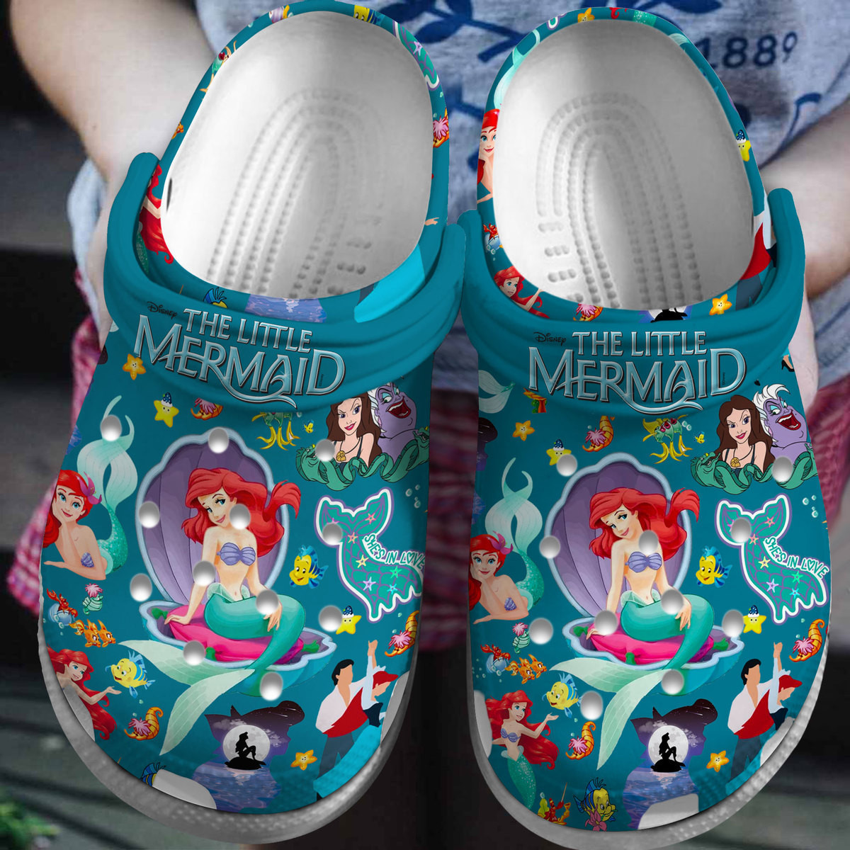 The Little Mermaid Cartoon Movie, The Little Mermaid Crocs Clogs Comfortable For Men Women And Kids 48