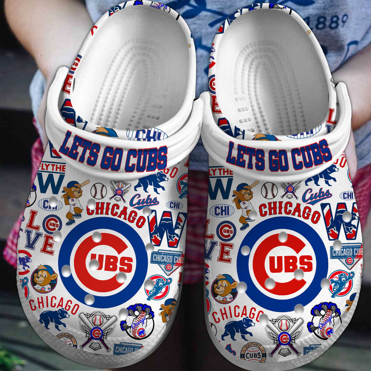 Chicago Cubs 2025 MLB Sport Crocs, Chicago Cubs Crocs Clogs Comfortable For Men Women And Kids 45